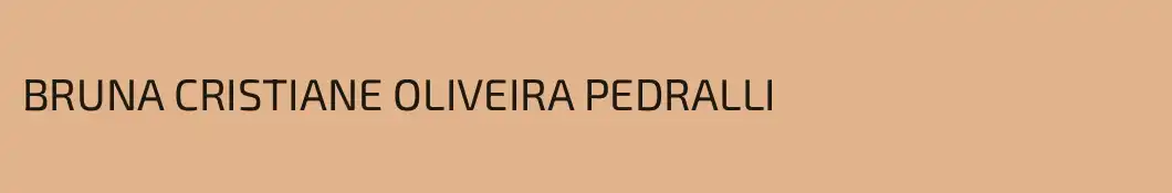 BRUNA CRISTIANE OLIVEIRA PEDRALLI